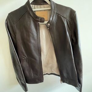 Massimo Dutti leather jacket - like new